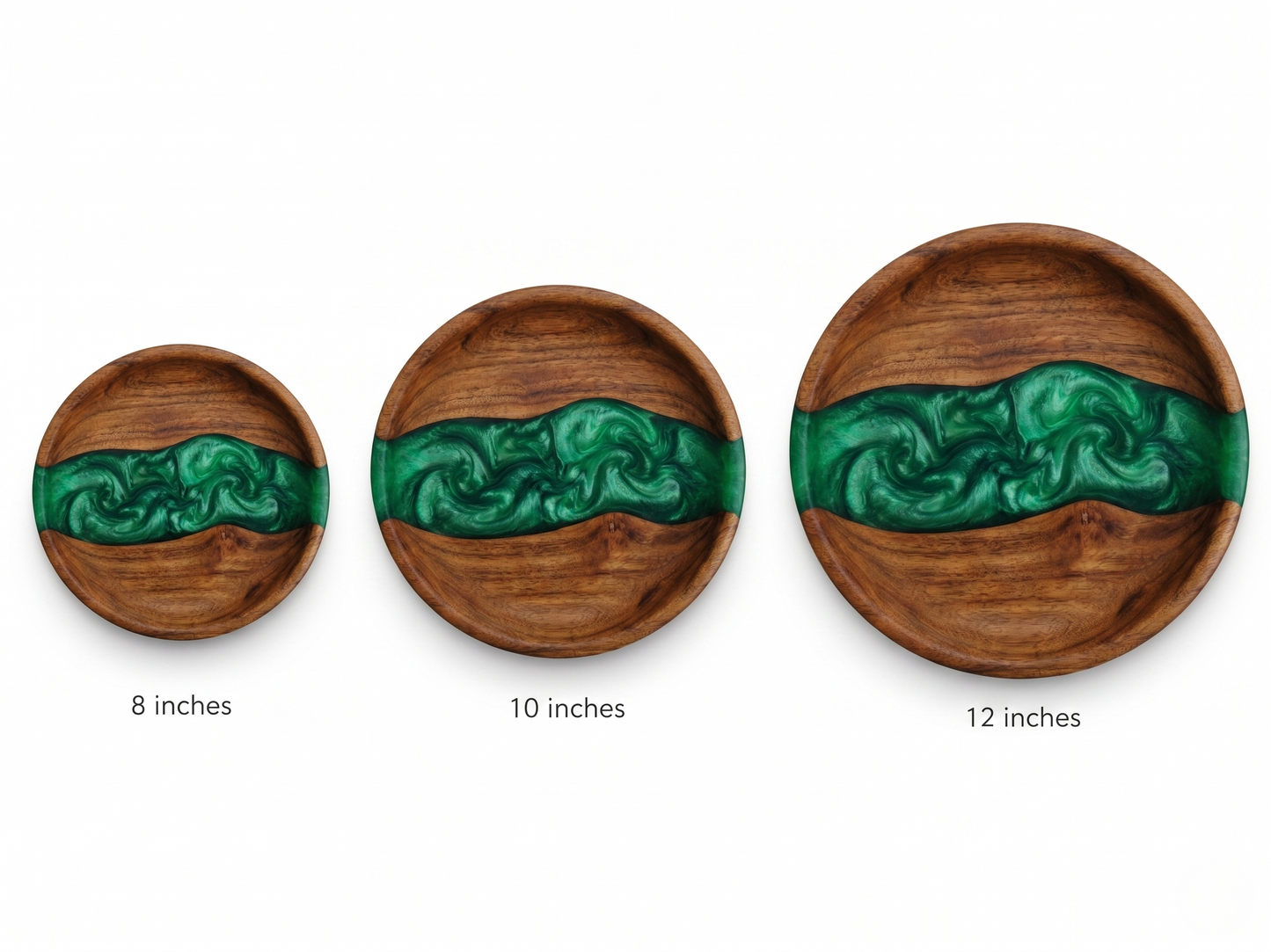 Handmade Walnut Resin Bowl – Decorative Wooden Bowl